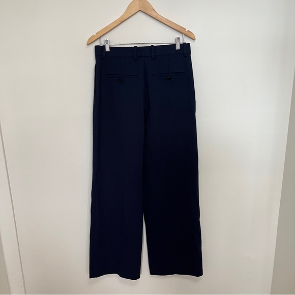 Theory Classic Straight Leg Trousers in Ponte 2 Navy Size 8 NWOT - Picture 5 of 6